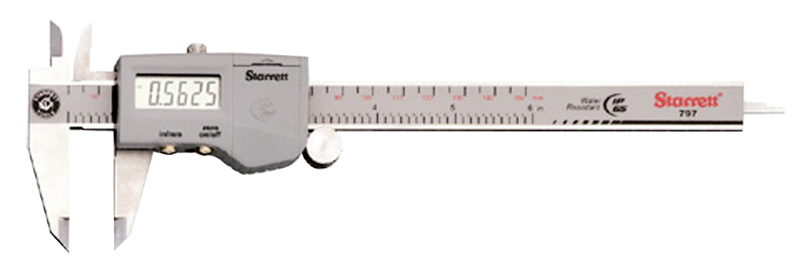 #798B-12/300 - 0 - 12 / 0 - 300mm Measuring Range (.0005 / 0.01mm Res.) - Electronic Caliper - Exact Industrial Supply
