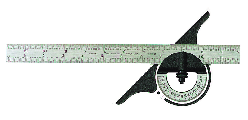 12-12-4R PROTRACTOR W/BLADE - Exact Industrial Supply