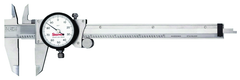 #120A-6 - 0 - 6'' Measuring Range (.001 Grad.) - Dial Caliper with Letter of Certification - Exact Industrial Supply