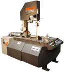 Mark III 18 x 22 Capacity Vertical Production Bandsaw with 3° Forward Canted Column; 60° Miter Capability; Variable Speed (50 TO 450SFPM); 24 x 33" Work Table; 5HP; 3PH 480V - Exact Industrial Supply