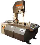 Mark III 18 x 22" Capacity Vertical Production Bandsaw with Pwoer Tilt Head; 3° Forward Canted Column; 60° Miter Capability; Variable Speed (50 TO 450SFPM); 24 x 33" Work Table; 5HP; 3PH 240V - Exact Industrial Supply