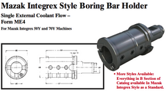 Mazak Integrex Style Boring Bar Holder (Single External Coolant Flow Ð Form ME4) - Part #: CNC86 M54.6050 - Exact Industrial Supply