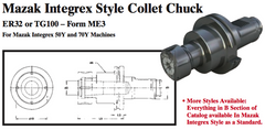 Mazak Integrex Style Collet Chuck (ER32 or TG100 Ð Form ME3) - Part #: CNC86 M53.60100TG - Exact Industrial Supply