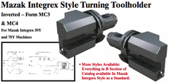 Mazak Integrex Style Turning Toolholder (Inverted Ð Form MC4 Left Hand) - Part #: CNC86 M34.5025L (Bottom) - Exact Industrial Supply