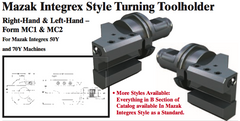 Mazak Integrex Style Turning Toolholder (Form MC2 Left-Hand) - Part #: CNC86 M32.6032L (Bottom) - Exact Industrial Supply