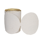 6" - 100 Grit - Aluminum Oxide - PSA Paper Disc Roll - Exact Industrial Supply