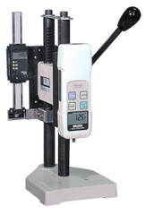 #LV220SC - Vertical Compression Stand with Distance Meter for Force Gauges - Exact Industrial Supply