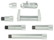 2 - 12'' Measuring Range - .001" Graduation - Hardened & Ground Face - Tubular Inside Micrometer Set - Exact Industrial Supply