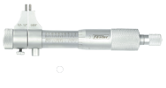 .2 - 1'' Measuring Range - .001/.01mm Graduation - Ratchet Thimble - Hardened & Ground Face - Inside Micrometer - Exact Industrial Supply