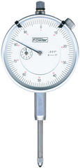 Kit Contains: Fowler 0-1" Travel Standard White Dial Indicator Without Certification-With Procheck Fine Adjustment Mag Base - Travel Indicator & Magnetic Base - Exact Industrial Supply