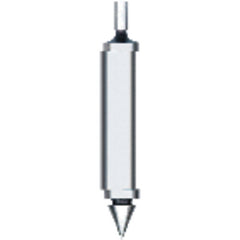 Combo Edge & Center Finder - Model 52–575–025 - Double End–1/2″ Shank–0.200″ x Point Tip - Exact Industrial Supply