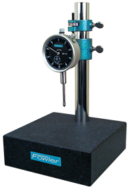 Kit Contains: Granite Base & 1" Travel Indicator; .001" Graduation; 0-100 Reading - Granite Stand with Dial Indicator - Exact Industrial Supply