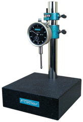 Kit Contains: Granite Base & 1" Travel Indicator; .001" Graduation; 0-100 Reading - Granite Stand with Dial Indicator - Exact Industrial Supply