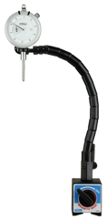 Set Contains: 1" Indicator w/Flex Arm Mag Base - AGD 2 Dial Indicator with Flex Arm Mag Base - Exact Industrial Supply