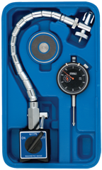 Kit Contains: AGD Indicator; Flex Arm Mag Base; Magnetic Indicator Back In Case - Chrome Flex Mag Set - Exact Industrial Supply