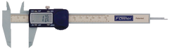 0 - 6" / 0 - 150mm Measuring Range (.0005" / .01mm; fractions in 1/64 increments Res.) - Poly-Cal Electronic Caliper - Exact Industrial Supply