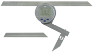 #54-440-750 - 360° Graduation - 6 & 12'' Blade Size - Electronic Bevel Protractor - Exact Industrial Supply