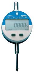 #54-520-260 - 0 - 1 / 0 - 25mm Measuring Range - .0005/.01mm Resolution - 64th Inch / Metric / Fraction - INDI-XBlue Electronic Indicator - Exact Industrial Supply