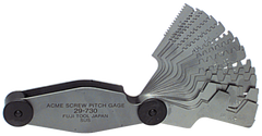 #615-6326 - 16 Leaves - Inch Pitch - Acme Screw Thread Gage - Exact Industrial Supply