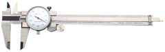 0 - 4'' Measuring Range (.001 Grad.) - Stainless Steel Dial Caliper - Exact Industrial Supply