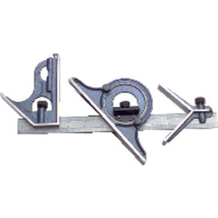 2 Pieces Combination Square Set - Model CS122-12″ - Exact Industrial Supply