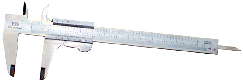 0 - 8'' Measuring Range (.001 / .02mm Grad.) - Vernier Caliper - Exact Industrial Supply