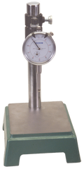 Kit Contains: Steel Check Stand Indicator Holder With Fine Adjustment & 1" Travel Indicator; .001" Graduation; 0-100 Reading - Steel Base Indicator Holder with Indicator - Exact Industrial Supply