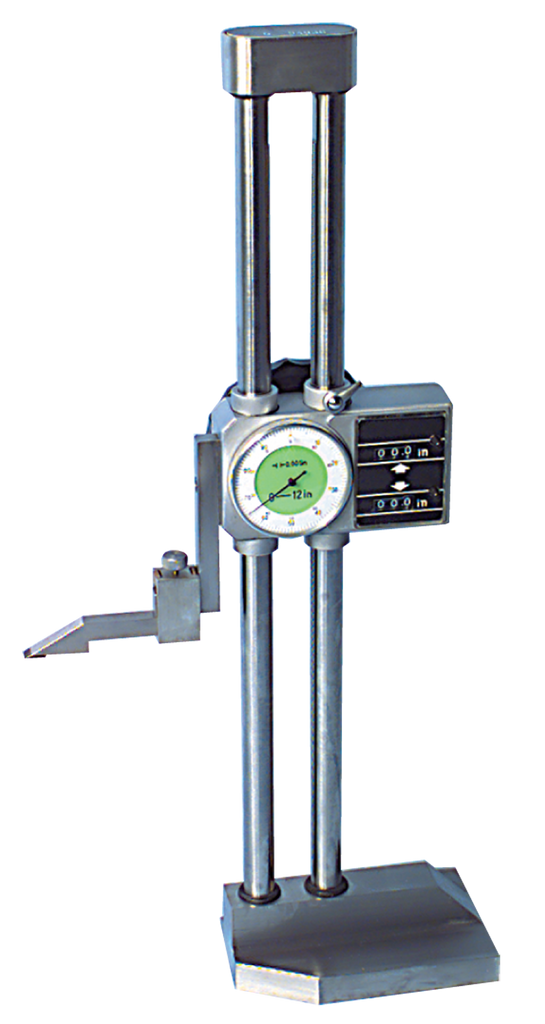 #TC24HG - 24" - .001" Graduation - Twin Beam Digital Count Dial Height Gage - Exact Industrial Supply