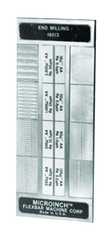 #16023CAL - 7 Specimans for Checking Casting Roughness Results - Microinch Comparator Plate with Certification - Exact Industrial Supply