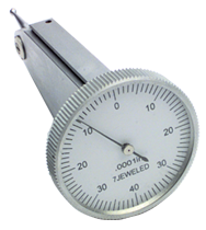 .008 Range - .0001 Graduation - Vertical Dial Test Indicator - Exact Industrial Supply
