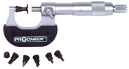 Anvil - 7-Pc Anvil Attachment Kit - .235; .250; & .270 Anvil Dia. - Individual Micrometer Anvil Attachment - Exact Industrial Supply
