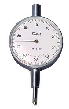 .500 Total Range - White Face - AGD 2 Dial Indicator - Exact Industrial Supply