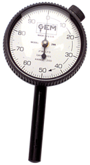 .200 Total Range - 0-100 Dial Reading - Back Plunger Dial Indicator - Exact Industrial Supply