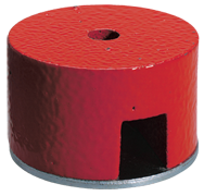 1-1/4'' Diameter Round; 14 lbs Holding Capacity - Button Type Alnico Magnet - Exact Industrial Supply