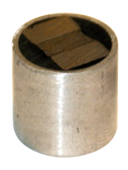 Rare Earth Two-Pole Magnet - 1'' Diameter Round; 85 lbs Holding Capacity - Exact Industrial Supply