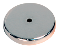 Low Profile Cup Magnet - 2-5/8'' Diameter Round; 100 lbs Holding Capacity - Exact Industrial Supply
