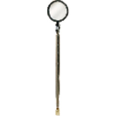 1 1/2″ Oval - Glass-23 1/2″ Extended Length - Telescoping Pocket Mirror/Magnet - Exact Industrial Supply