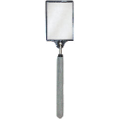 3 1/2″ × 2 1/2″ Size - Rectangular-32 3/4″ Extended Length - Telescoping Pocket Mirror - Exact Industrial Supply