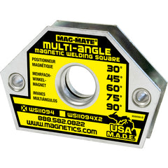 Magnetic Welding Square - 10 Angle-3 3/8″ × 1/2″ × 2 9/16″-23 lbs Holding Capacity - Exact Industrial Supply