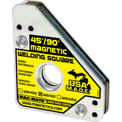 Magnetic Welding Square - Adjustable - 6 1/8″ × 5/8″ × 3 3/8″-110 lbs Holding Capacity - Exact Industrial Supply