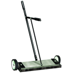 Mag-Mate - Permanent Ceramic Self Cleaning Magnetic floor and Shop sweeper. 24" wide - Exact Industrial Supply