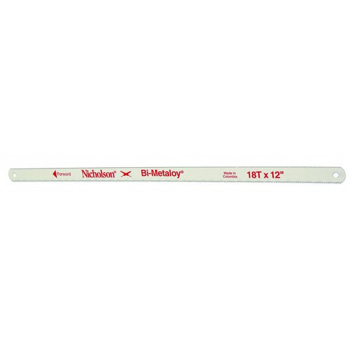 NF1218 Bi-Metaloy 12″ × 18 TPI Hacksaw Blade - Exact Industrial Supply