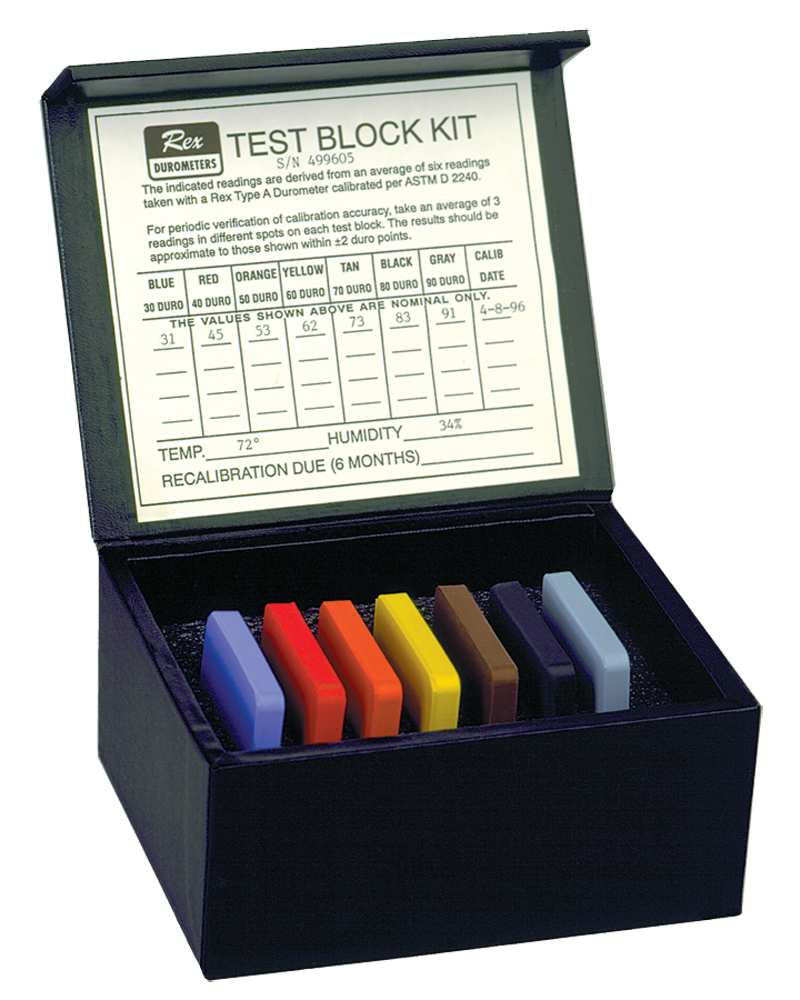 #TBKA Type Shore A - Durometer Test Block - Exact Industrial Supply