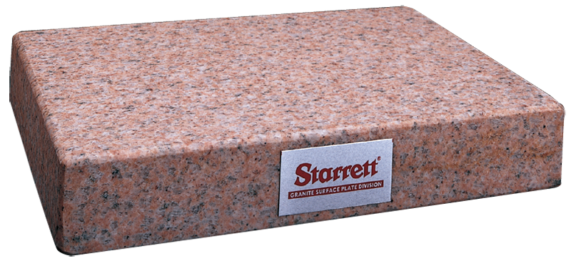 24 x 24" - Grade B 0-Ledge 4'' Thick - Granite Surface Plate - Exact Industrial Supply