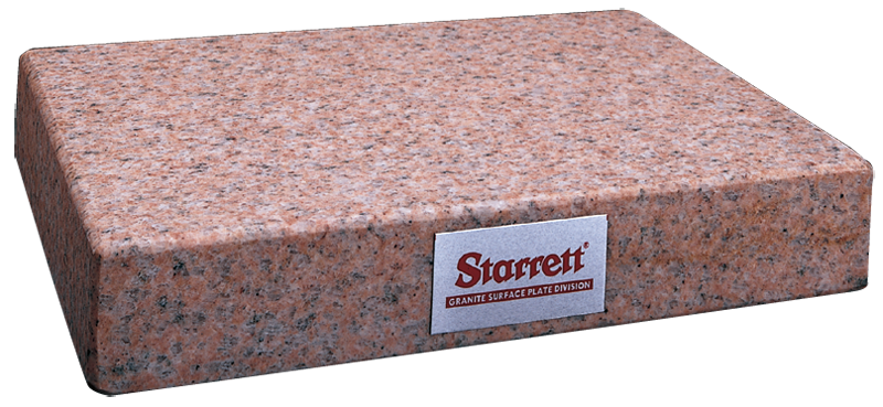 24 x 24" - Grade B 2-Ledge 4'' Thick - Granite Surface Plate - Exact Industrial Supply