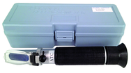 Refractometer with carring case 0-10 Brix Scale; includes case & sampler - Exact Industrial Supply