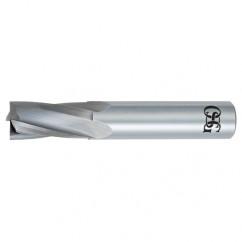 1/2" Dia. - 3" OAL - Bright CBD - Slow Spiral HP End Mill - 4 FL - Exact Industrial Supply