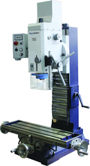 20" Gear Head Milling Machine, Variable Speed, 3HP, 240V, 1PH - Exact Industrial Supply