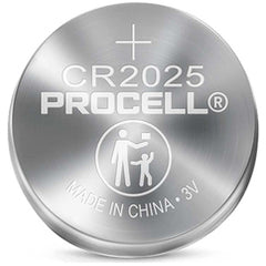 ‎PC2025 3V Lithium Coin Batteries-Priced per Sheet of 5 - 4 Sheets Min. (20 Batteries) - Exact Industrial Supply