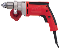 #0202-20 - 7.0 No Load Amps - 0 - 1200 RPM - 3/8'' Keyless Chuck - Corded Reversing Drill - Exact Industrial Supply